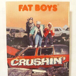 FAT BOYS "CRUSHIN'" CASSETTE ALBUM COVER - ARTWORK ONLY